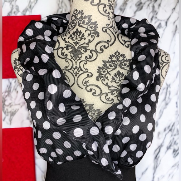 GILANI Women’s Polka dot & black midi dress- 6 - Picture 3 of 6